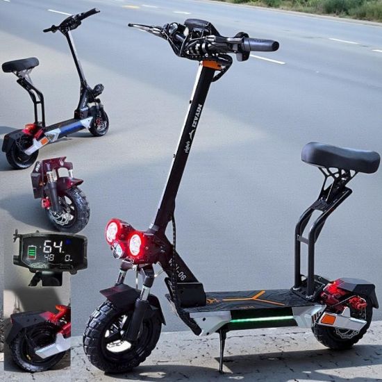 صورة سكوتر كهربائي قوي مزود بمحرك ديناميكي